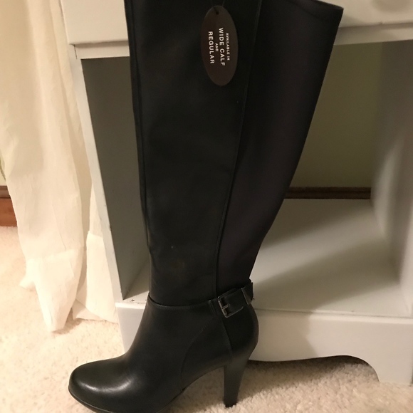 Black Alfani Boots 7.5M Brand NEW-Still in Box - Picture 6 of 7